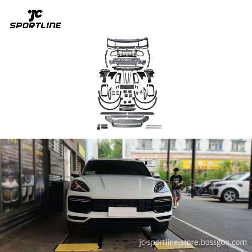 Plastic Facelift New Body Kit for 2018-2019 Porsche Cayenne Turbo S 4-Door
